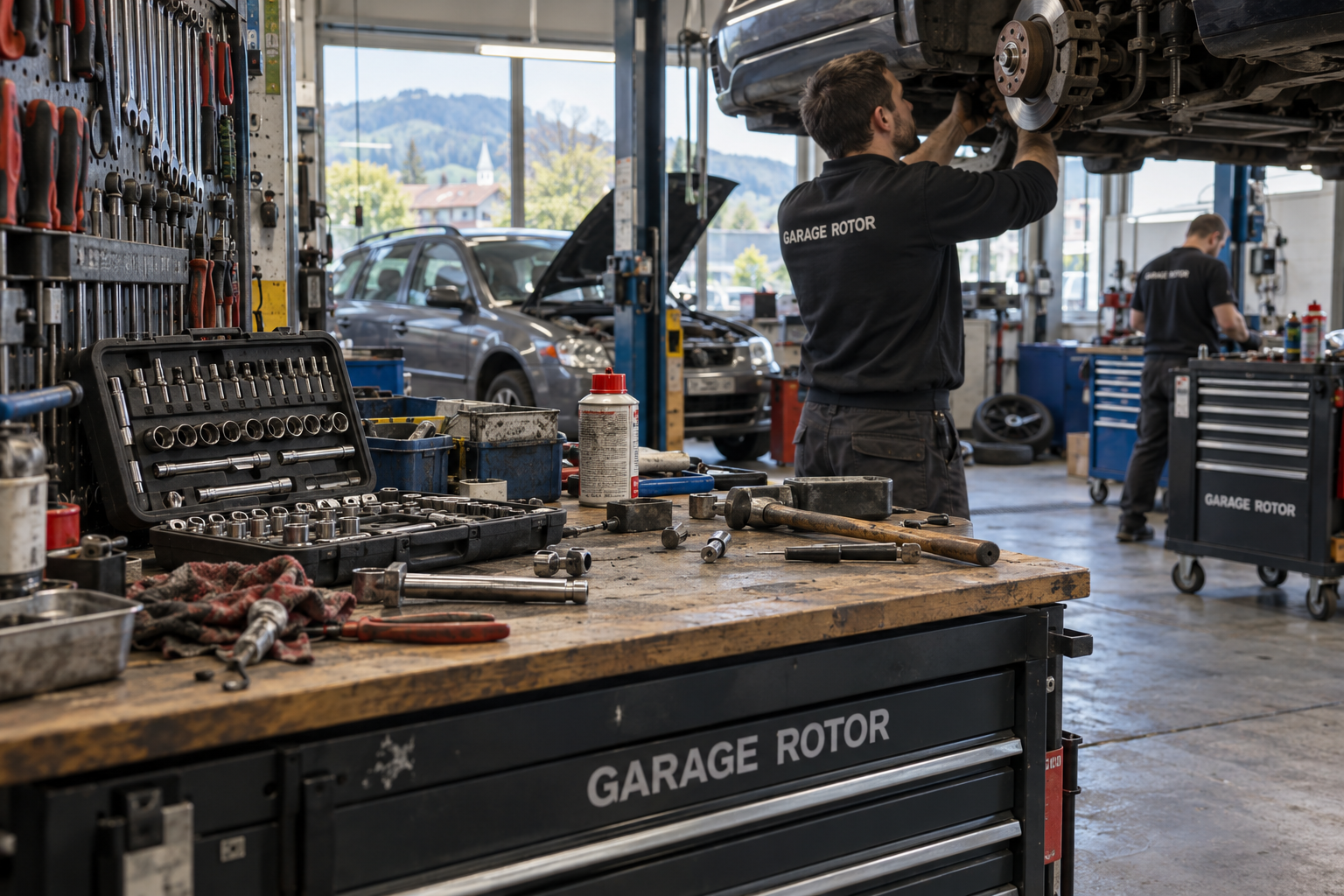 Einblick in Garage Rotor
