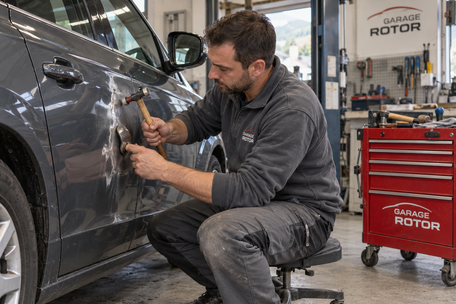 Carrosserie-Arbeiten im Betrieb