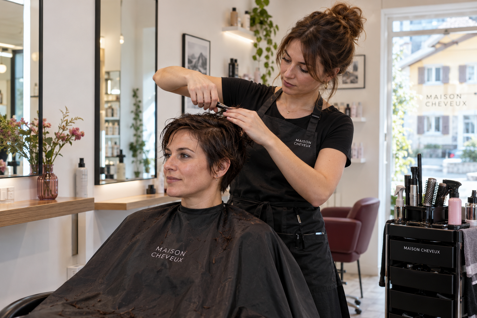 Ein Schnitt im normalen Salonalltag
