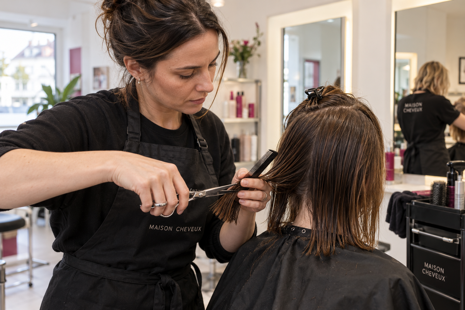 Schere, Sektionen und sorgfältige Handarbeit