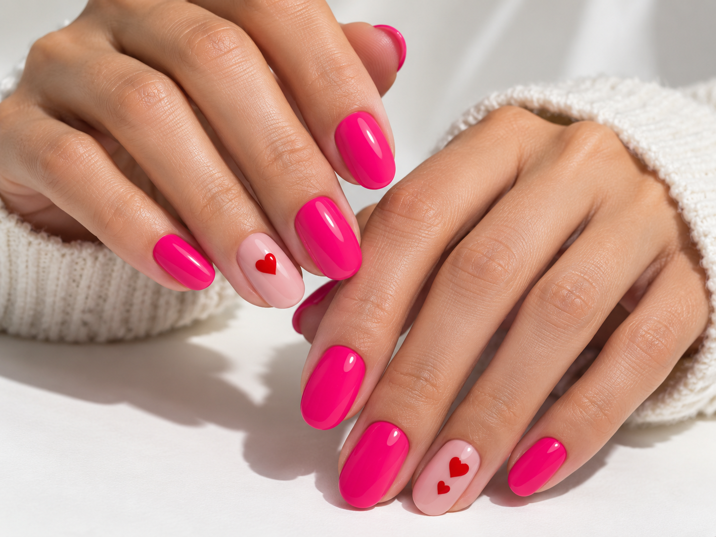 Feine Farbakzente – Nageldesign