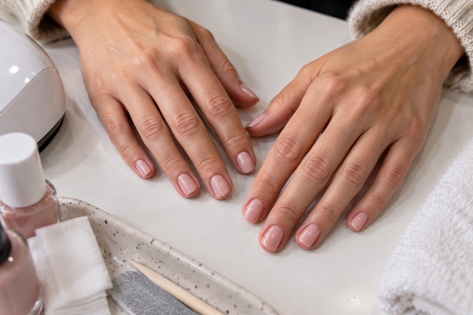 Ein natürliches Maniküre-Finish