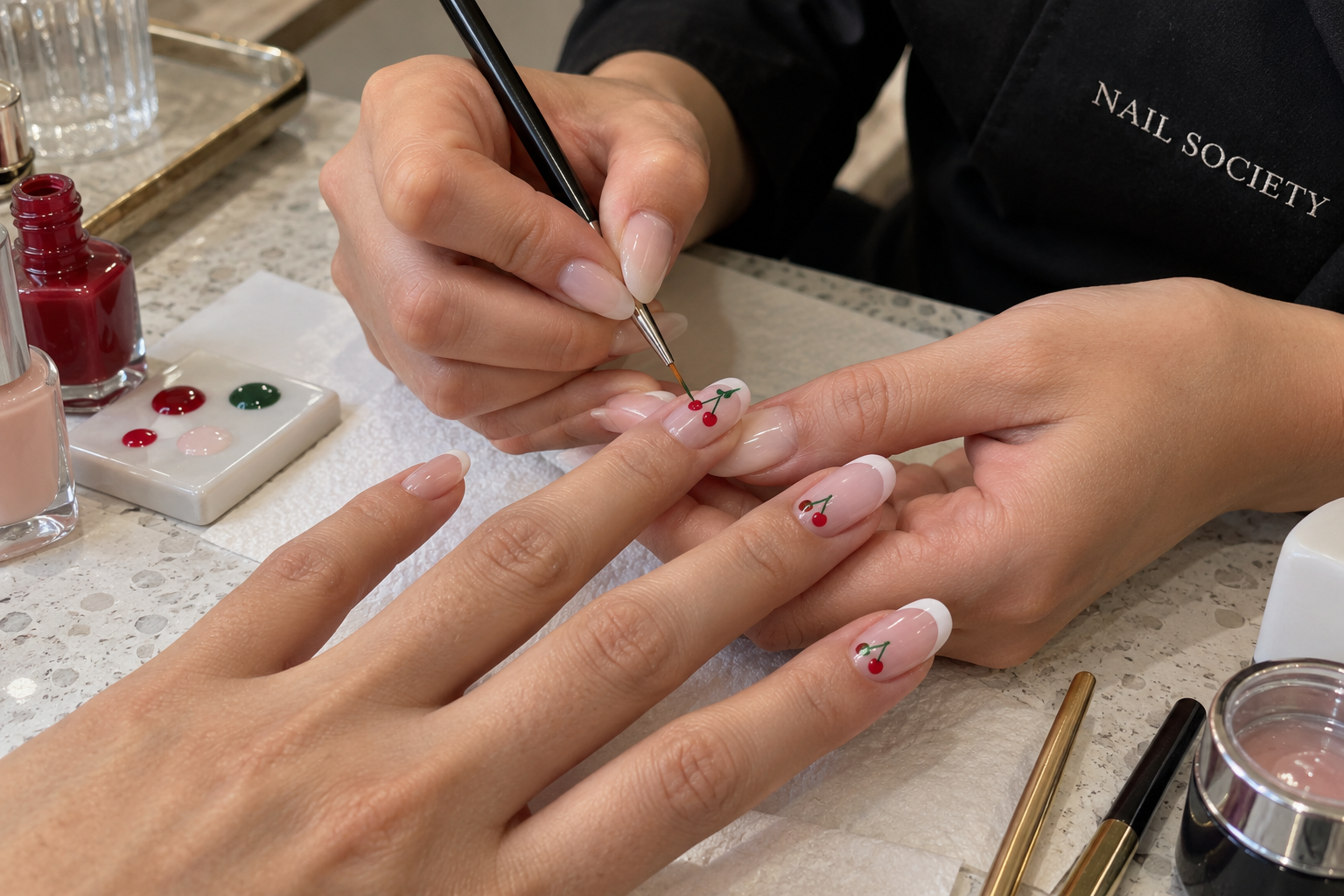Nail Art von Hand gestalten